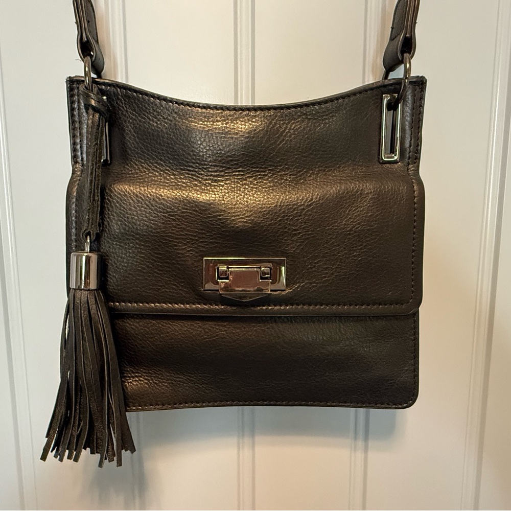 RACHEL Rachel Roy Black Crossbody Bag with Onyx Hardware